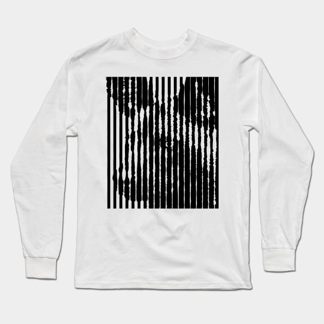 Wild Dog Close-up Anamorphic Illusion Pop Art Long Sleeve T-Shirt by scotch